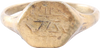ROMAN SIGNET RING, 2ND-5TH CENTURY AD, SIZE 6 ½ - Fagan Arms