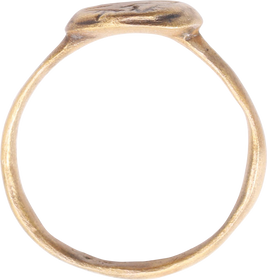 ANCIENT GREEK CHRISTIAN RING, 4TH-5TH CENTURY AD, SIZE 5 1/2 - Fagan Arms