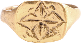 FINE BYZANTINE MAN’S RING, 8TH-12TH CENTURY AD, SIZE 10 1/2 - Fagan Arms