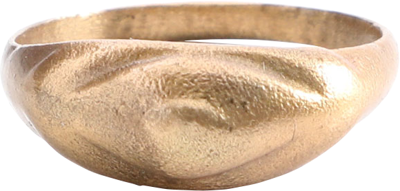 ANCIENT ROMAN/MEDIEVAL EVIL EYE RING, 4TH-8TH CENTURY AD, SIZE 8 - Fagan Arms