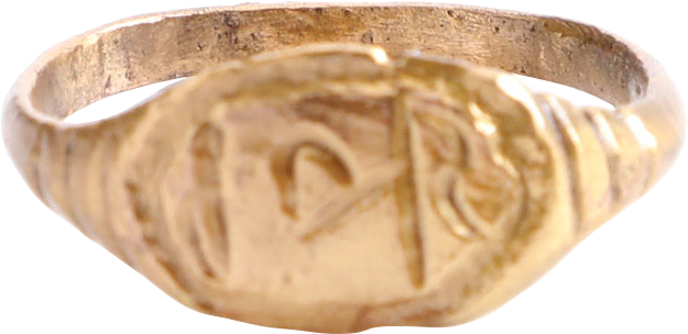 VIKING WARRIOR’S RING WITH RUNES, SIZE 8 ½+ - Fagan Arms
