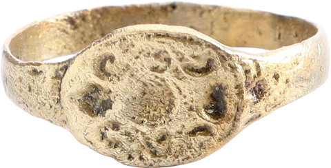 ROMAN WHEEL OF FORTUNE RING C.100-350 AD, SIZE 9 ¾ - Fagan Arms