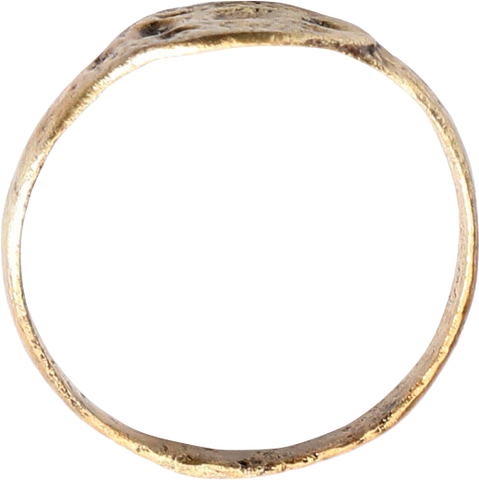 ROMAN WHEEL OF FORTUNE RING C.100-350 AD, SIZE 9 ¾ - Fagan Arms