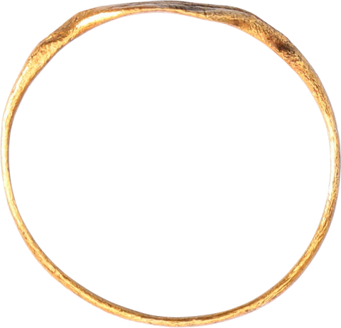 ANCIENT ROMAN/MEDIEVAL EVIL EYE RING, 4TH-8TH CENTURY AD, SIZE 10 ¼ - Fagan Arms