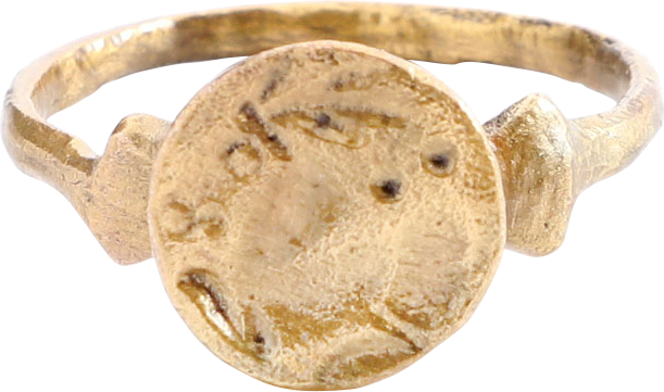 ROMAN FIGURAL RING 1ST-4TH CENTURY AD, SIZE 10 3/4 - Fagan Arms