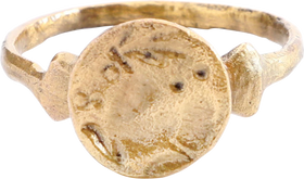ROMAN FIGURAL RING 1ST-4TH CENTURY AD, SIZE 10 3/4 - Fagan Arms