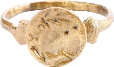 ROMAN FIGURAL RING 1ST-4TH CENTURY AD, SIZE 10 3/4 - Fagan Arms