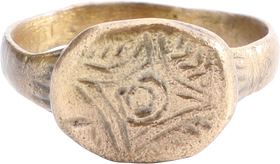 MEDIEVAL EUROPEAN RING, 750-1100 AD, SIZE 8 1/2 - Fagan Arms