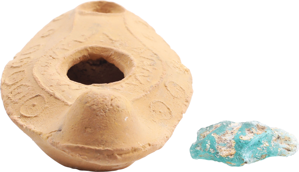 BYZANTINE HOLY LAND OIL LAMP, 7TH CENTURY AD - Fagan Arms