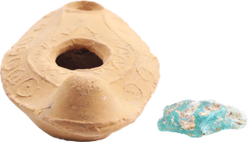 BYZANTINE HOLY LAND OIL LAMP, 7TH CENTURY AD - Fagan Arms