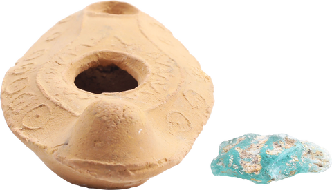 BYZANTINE HOLY LAND OIL LAMP, 7TH CENTURY AD - Fagan Arms