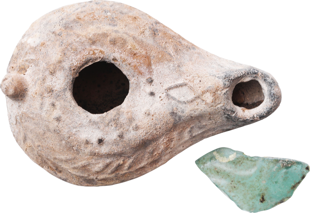 ROMAN/BYZANTINE OIL LAMP 3RD-6TH CENTURY AD - Fagan Arms
