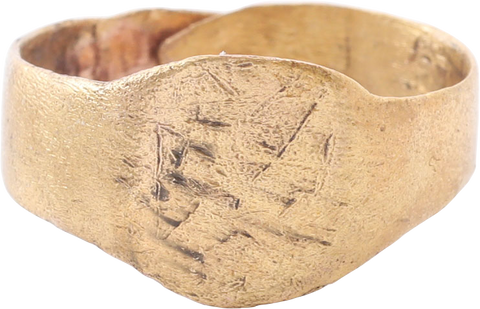 VIKING SHIELD RING C.850-1000AD, SIZE 10 ¼ - Fagan Arms