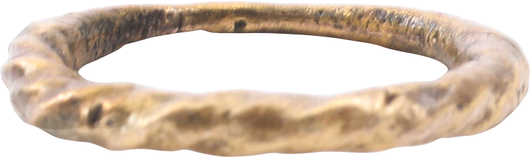 VIKING ROPED OR TWIST WEDDING RING, 866-1067 AD, SIZE 10 - Fagan Arms