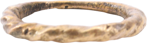 VIKING ROPED OR TWIST WEDDING RING, 866-1067 AD, SIZE 10 - Fagan Arms