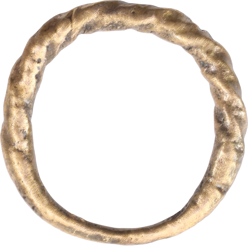 VIKING ROPED OR TWIST WEDDING RING, 866-1067 AD, SIZE 10 - Fagan Arms