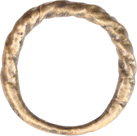 VIKING ROPED OR TWIST WEDDING RING, 866-1067 AD, SIZE 10 - Fagan Arms