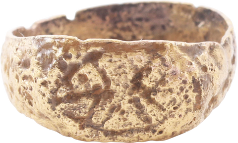 MEDIEVAL EUROPEAN MAN’S RING 8TH-12TH CENTURY AD, SIZE 10 ¼ - Fagan Arms