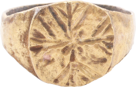 MEDIEVAL CHRISTIAN RING C.500-800 AD, SIZE 10 1/4 - Fagan Arms