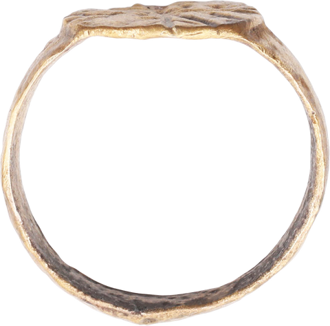 MEDIEVAL CHRISTIAN RING C.500-800 AD, SIZE 10 1/4 - Fagan Arms