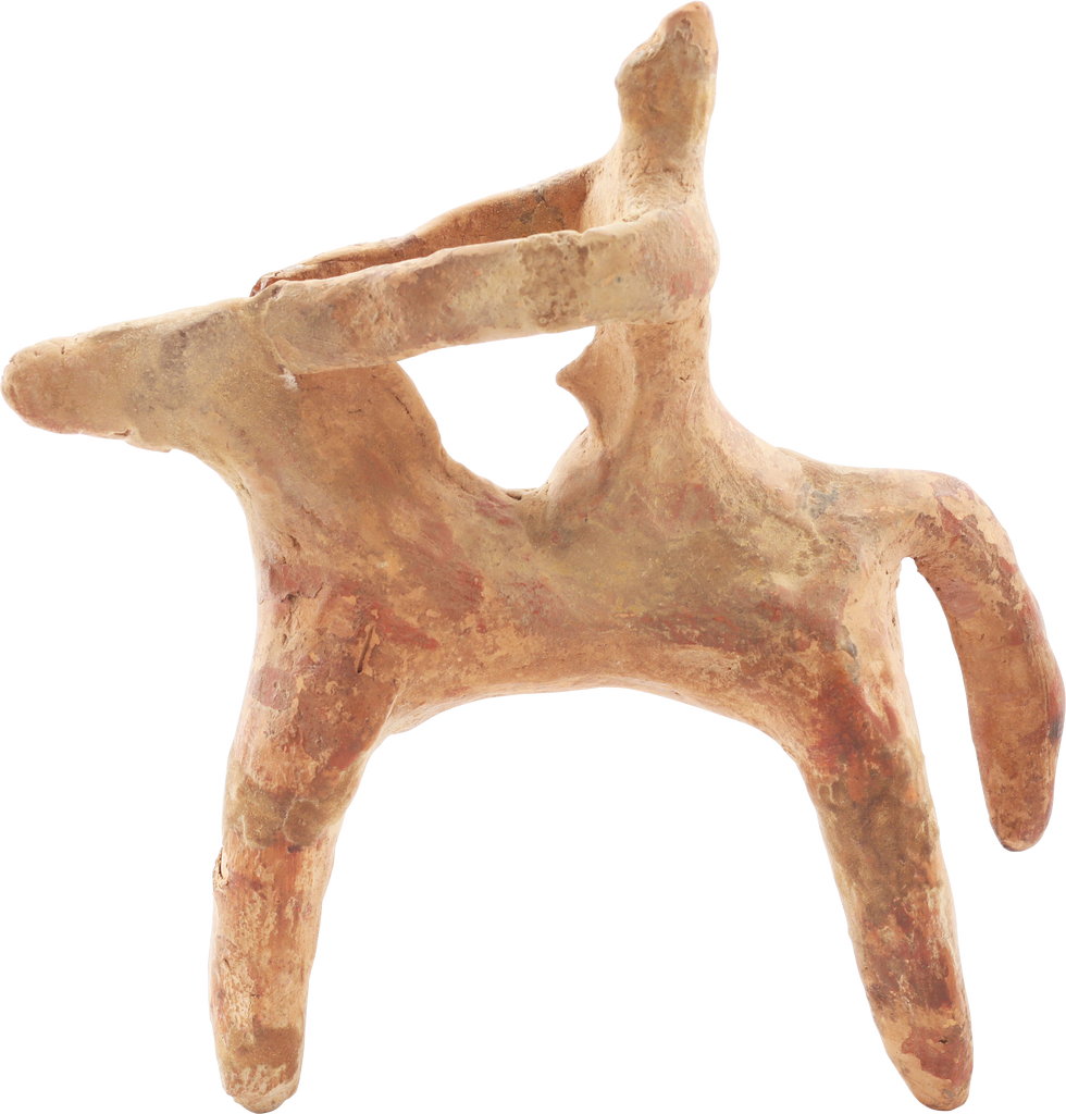 CYPRIOT TERRACOTTA EQUESTRIAN FIGURE 750-500 BC - Fagan Arms