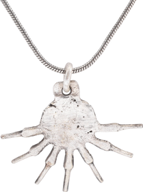 ROMAN WHEEL OF FORTUNE AMULET NECKLACE, 500-900 AD - Fagan Arms