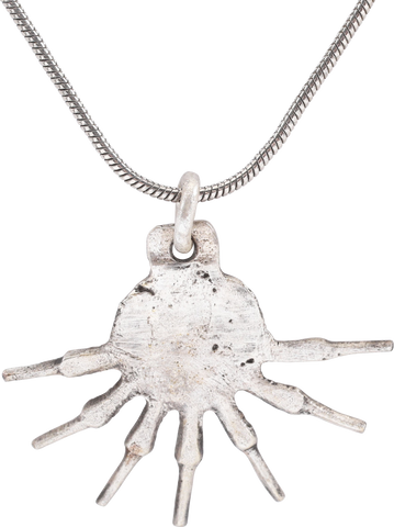 ROMAN WHEEL OF FORTUNE AMULET NECKLACE, 500-900 AD - Fagan Arms