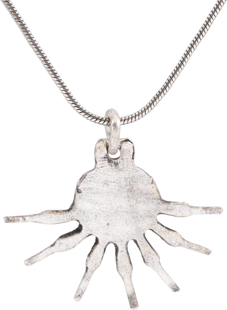 ROMAN WHEEL OF FORTUNE AMULET NECKLACE, 500-900 AD - Fagan Arms