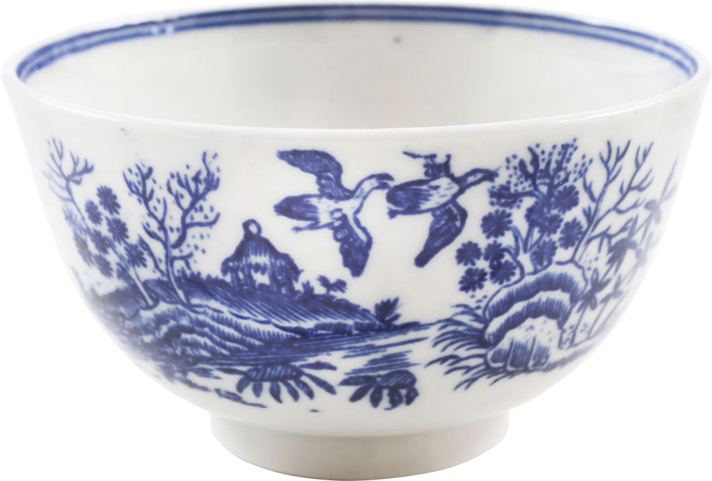 FIRST PERIOD WORCESTER TEA BOWL AND UNDER BOWL 1765-83 - Fagan Arms