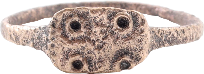 ROMAN CHRISTIAN RING, 300-450 AD, SIZE 9 - Fagan Arms