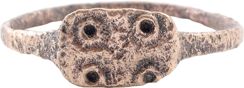 ROMAN CHRISTIAN RING, 300-450 AD, SIZE 9 - Fagan Arms