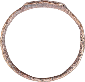 ROMAN CHRISTIAN RING, 300-450 AD, SIZE 9 - Fagan Arms