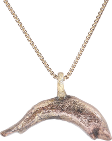 ROMAN GILT DOLPHIN PENDANT NECKLACE C.100-300 AD - Fagan Arms