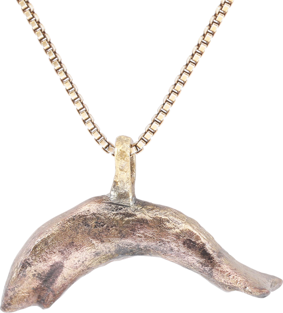 ROMAN GILT DOLPHIN PENDANT NECKLACE C.100-300 AD - Fagan Arms