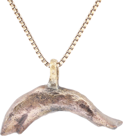 ROMAN GILT DOLPHIN PENDANT NECKLACE C.100-300 AD - Fagan Arms