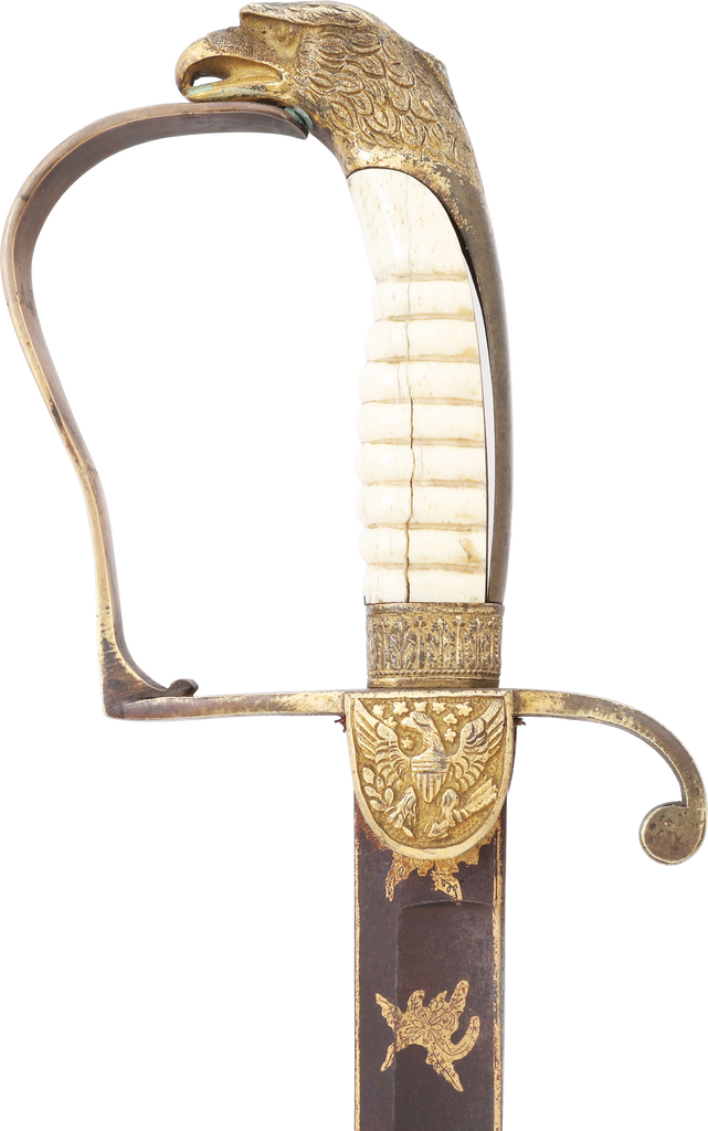 AMERICAN EAGLE HEAD MILITIA OFFICER’S SWORD C.1820-30 - Fagan Arms