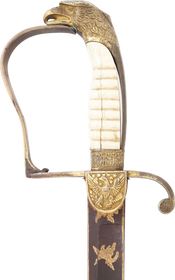 AMERICAN EAGLE HEAD MILITIA OFFICER’S SWORD C.1820-30 - Fagan Arms