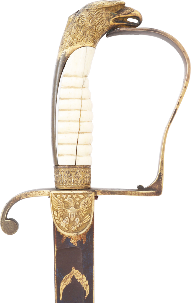 AMERICAN EAGLE HEAD MILITIA OFFICER’S SWORD C.1820-30 - Fagan Arms
