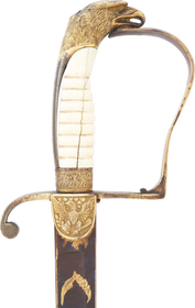 AMERICAN EAGLE HEAD MILITIA OFFICER’S SWORD C.1820-30 - Fagan Arms