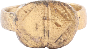 FINE MEDIEVAL EUROPEAN RING 800-900AD, SIZE 8 ¼ - Fagan Arms