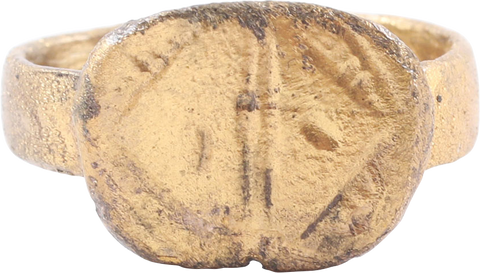 FINE MEDIEVAL EUROPEAN RING 800-900AD, SIZE 8 ¼ - Fagan Arms