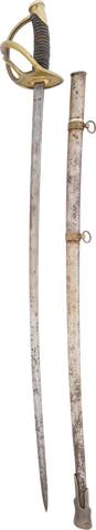 AMERICAN MILITIA CAVALRY OFFICERS SWORD, 1870’S-80’S - Fagan Arms