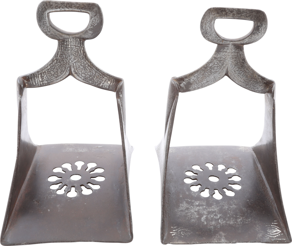 PAIR OF MOROCCAN STIRRUPS, 19TH CENTURY - Fagan Arms