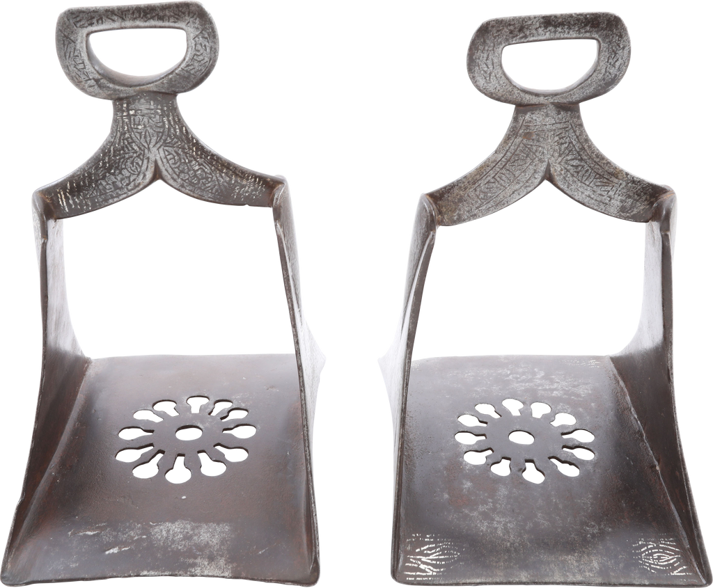 PAIR OF MOROCCAN STIRRUPS, 19TH CENTURY - Fagan Arms