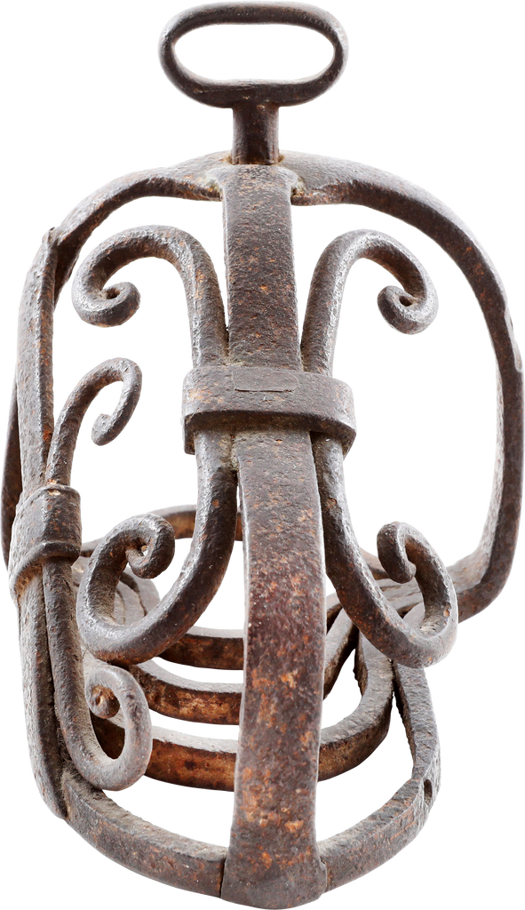 FINE FRENCH CAGE STIRRUP, 17TH CENTURY - Fagan Arms