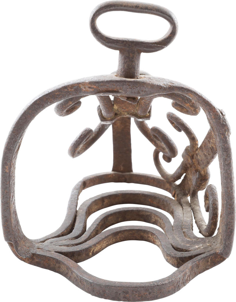 FINE FRENCH CAGE STIRRUP, 17TH CENTURY - Fagan Arms
