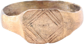 MEDIEVAL EUROPEAN RING, 800-1000AD, SIZE 9 ½ - Fagan Arms