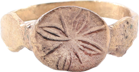 MEDIEVAL EUROPEAN CHRISTIAN RING, 15TH-17TH CENTURY, SIZE 10+ - Fagan Arms