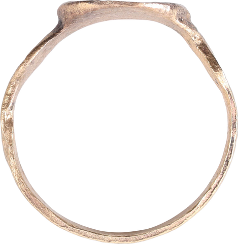MEDIEVAL EUROPEAN CHRISTIAN RING, 15TH-17TH CENTURY, SIZE 10+ - Fagan Arms