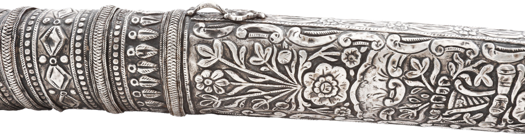 OTTOMAN TURKISH SILVER YATAGHAN SHEATH C.1800 - Fagan Arms